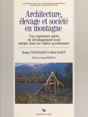 cover image of Architecture, élevage et société en montagne